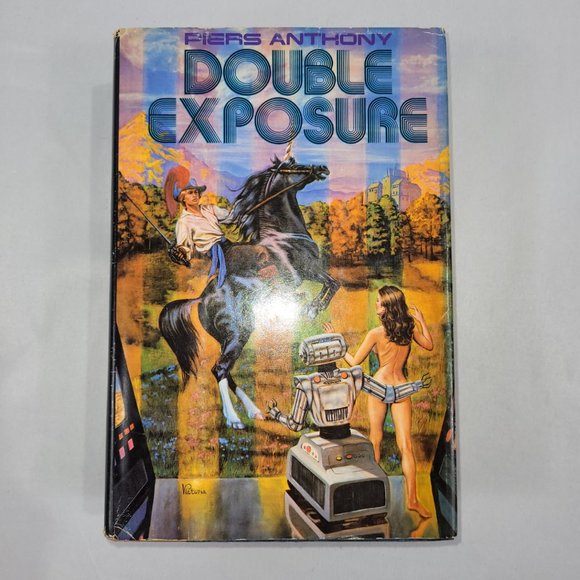 Piers Anthony Double Exposure Hardcover Book Club Apprentice Adept Fantasy Book - Picture 1 of 3
